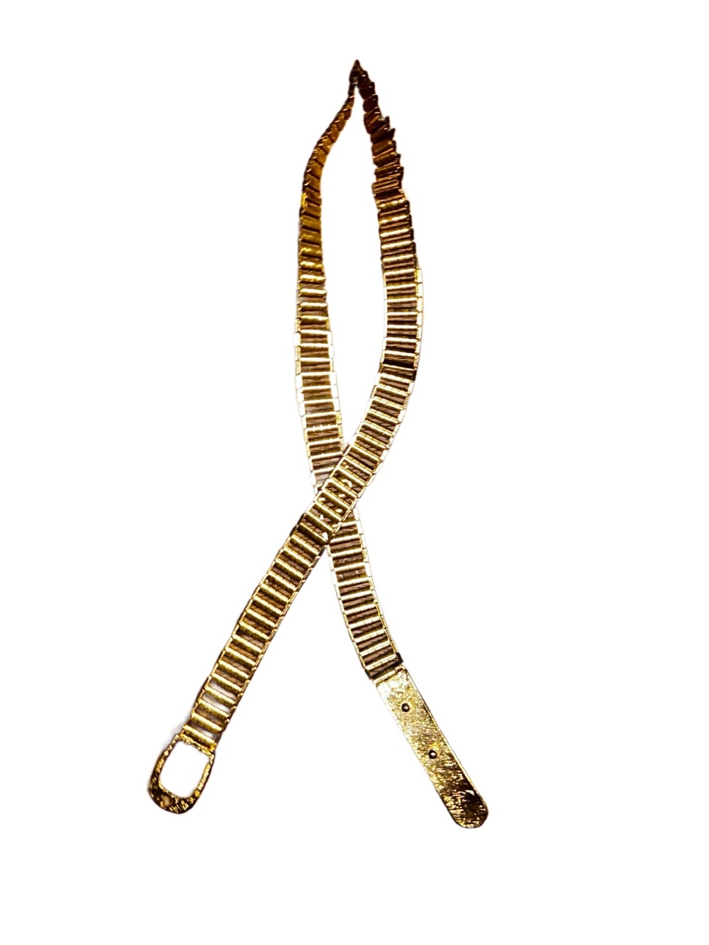 Vintage (70’s) ~ Women’s Small (Waist: 31” ) ~ Gold Tone Metal Chain Belt